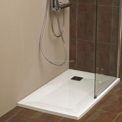 China Eco - Friendly Resin Flat Stone Acrylic Shower Tray , Shower Dish for sale