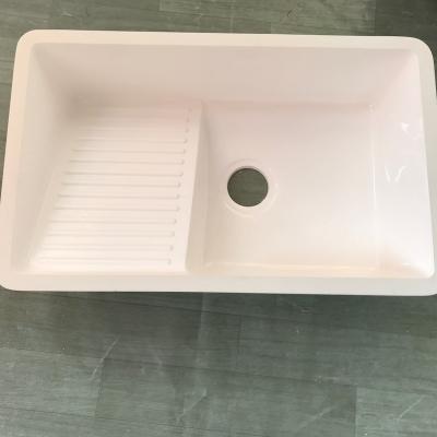 China Modern artificial stone marble laundry sink corner undermount basin for sale