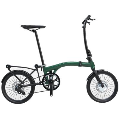 China Durable Foldable Aluminum Alloy Pedal Bike Great Value Folding Lithium Battery Hub Motor 36V 7 Speed ​​Rear, 7 Speed ​​16