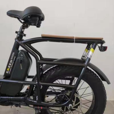 China Aluminum alloy 20 inch 2 wheel family use cargo electric bike 48V 15Ah lithium battery at wholesale price for sale