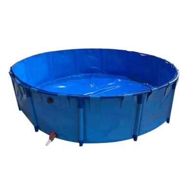 China Indoor Round Farm Tank PVC Fish Farming Tank Biofloc Water Treatment Farm Fish Farm Tank for sale