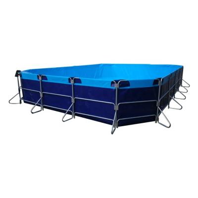 China RAS Biofloc Aquarium PVC Tarpaulin Aquaculture Mini RAS Biofloc Aquarium Aquaculture PVC Tarpaulin 1000 Gallon Folding Mini Fish Farm Ponds for sale