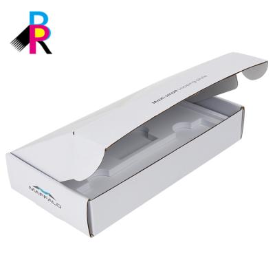 China Recyclable Mailing Mailer Box Customized Packaging Corrugated Box With White Eva Insert for sale