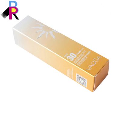 China Recycled Materials Paper Cardboard Custom UV Printing Luxury Cosmetic Mascara Packaging Box for sale