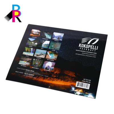 China Office Decoration China Factory Customized Art Paper Creative Print Advertising Wall Calendar for sale