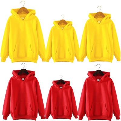 China Matching Kids Hoodies Baby Rompers Parent Child Hoodie Anti-pilling Outfits Cotton Fleece Custom Made High Quality Family Hoodies For Family for sale