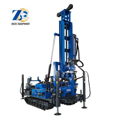 China Geological exploration 280m water and gas series crawler drilling rig multi-function hydraulic dual drive top drilling rig for sale