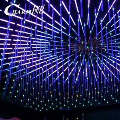 China Hotel night club 3d effect led meteor shower led shooting star light for sale