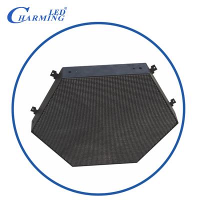 China Club Shape SMD LED Display Unique Full Color Magic Effect LED Hexagon Display For Club for sale