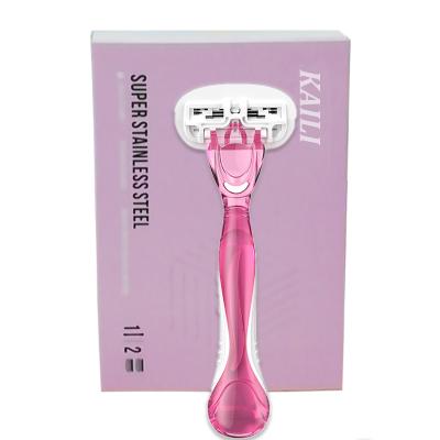 China New Design High Quality 4 Blades Women's Razor 4 Blades Lady Shaving Razor for sale