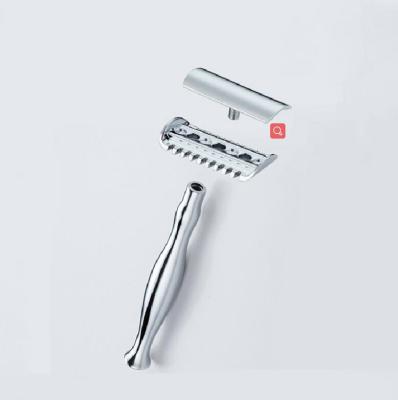 China Single blade double edge razor blade, metal handle double edge razor for sale