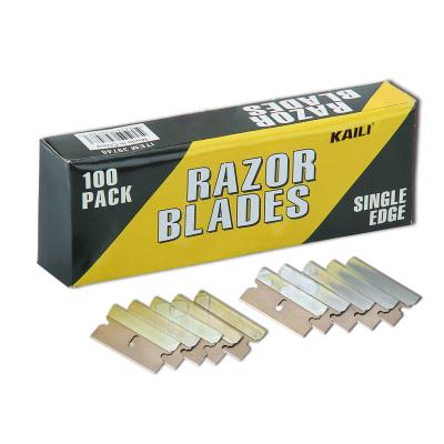 China Single Cut 60# Carbon Steel Razor Blade Edge Scraper Blade for sale