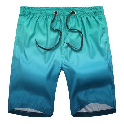 China Wholesale Anti-UV Mens Gradient Beach Shorts Quick Dry Swimwear Running Shorts for sale