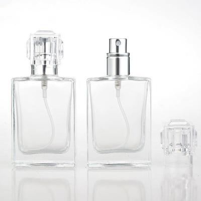 China Personal Care 30ML Fashion Portable Clear Glass Perfume Crystal Spray Bottle for sale