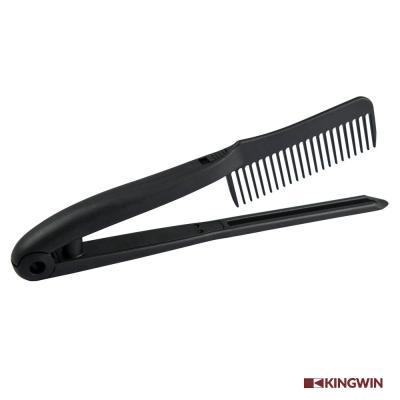 China Straighten Barber Shop Hair Styling Hair Straightener Folding V Shape Carbon Combs for sale