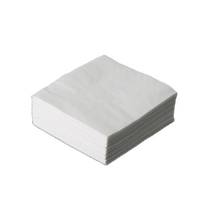 China White Biodegradable Party Disposable Premium Hotel Place Double White Paper Napkins for sale