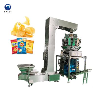 China Potato Chips Packing Machine Food 12 Head Scale Grain Snack Puff Machine for sale