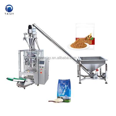 China Work Efficiently 1kg Almond Caramel Creamer Coffee Powder Zipper Bag Quad Bag Wrapping Packing Machine for sale