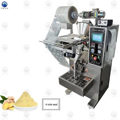 China 4 Small Sachet Side Seal 3 Side Back Seal Spice Packaging Machine Wheat Flour Chilli Powder Packing Machine for sale