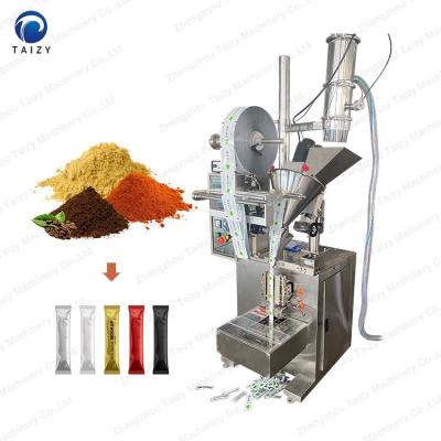 China 4 Back Side Seal Automatic 3 Side Seal Pepper Powder Spice Powder Coffee Chilli Powder Packing Machine for sale