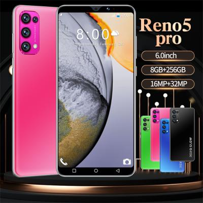 China Dual SIM Card Dropshipping Original China Pro Smartphone 8GB RAM 256GB Reno5 Brand ROM celulares Mobile Phone for sale