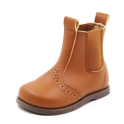 China New Style Anti-Smell PU Leather Zipper Up Chelsea Boots Round Toe Kids Martin Boots Kids Boots For Toddlers for sale