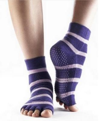 China Customized design, color Open Toe Cotton Yoga Socks for sale