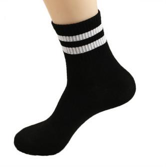 China Custom logo, design, color knitted soft Sport Black Socks for sale