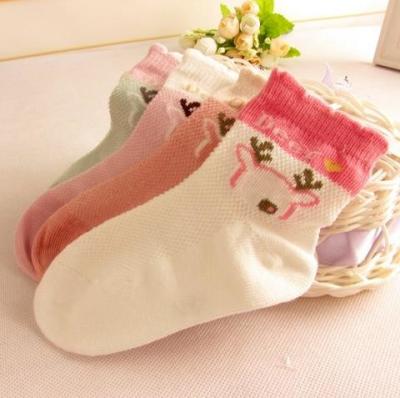 China Custom color, design cute cat Designs baby Mesh Design Socks for sale