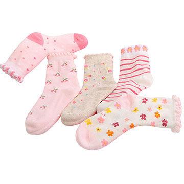 China 100% breathable, eco-friendly custom design cute cotton Baby socks for sale