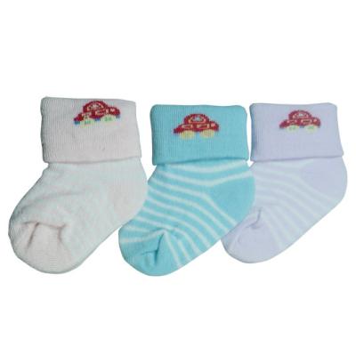 China Custom color high quality soft knitted cotton summer infant's socks for sale