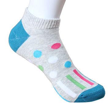 China Custom logo, design women's Cotton Ankle Sports Socks for sale