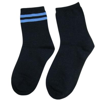 China Custom logo, design soft knitted straight students men socks for sale