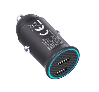 China Dual USB Ports CE FCC kc PD PPS 30W 2 Port PD Car Charger Charging Type C Car Charger for iPhone, Samsung and Laptop for sale