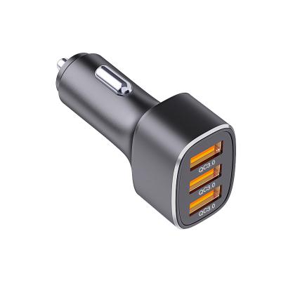 China Tablet Car Charger 3 USB Charge 3.0 Car Charger 3.0 Car Charger Qualcomm Mobile Phone/Mackbook/Total 56W With CE,ROHS,kc for sale