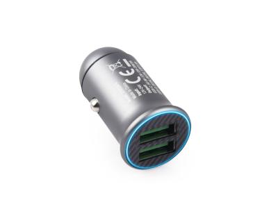 China Mobile Phone CE ROHS kc Qualcomm Car Charger Fast Charging 3.0 Dual USB Car Charger Total 36W for sale