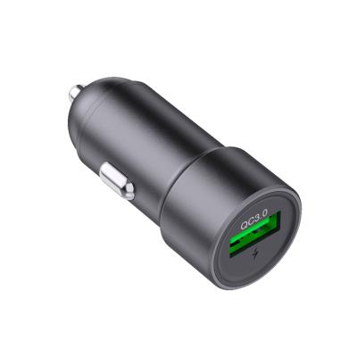 China Dual USB Ports Car Charger QC 3.0 18W Car Charging Adapter For Fast Charging For iPhone, Samsung, Xiaomi Phone for sale