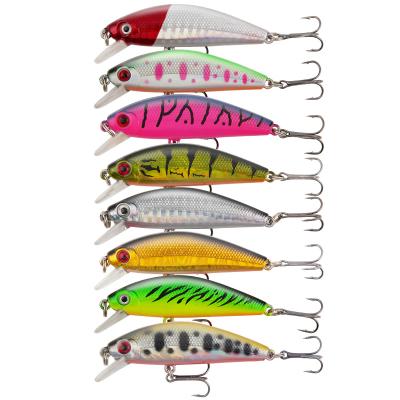 China ABS Plastic Luya Minnow Lures Simulation 6.6cm/9.5g Blackfish Sinking Bass Lures for sale