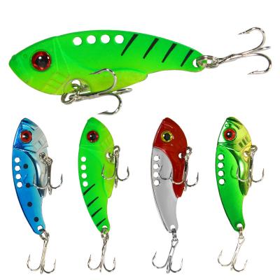 China High Luya Simulation Lures Vib 11g/5.5cm Color Metal Zinc Alloy Sequins Simulation Lures Hard Lures for sale