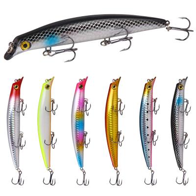 China Bright Color Luya Lures Wave Snap Plastic Fishing Lures 12.5cm 14g Floating Top Water Fishing Tackle for sale