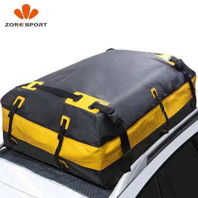 China 100%waterproof Custom Logo OEM Logo Cargo Box Roof Waterproof Carry Universal Car Roof Cargo Bag for sale