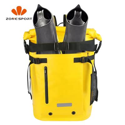 China Outdoor Waterproof High Quality Diving Fin Gear PVC DryBag Water Proof Adventure Carry Backpack for sale