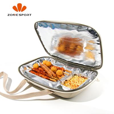 China Waterproof Insulated Food Pizza Bag Carrier Keep Warm For Hours Delivery Fashion Waterproof Bakeware Bag For BBQ for sale