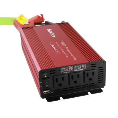 China 1500W 12v 220v modified sine wave power inverter with CE approval use for off-grid solar system 260*200*71mm for sale