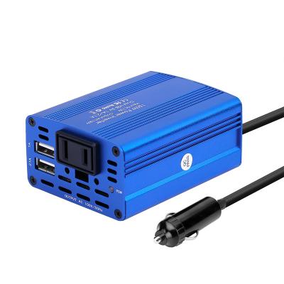 China 2019 factory sale most popular car inverter 12v 220v direct dc to ac car inverter 150W 82*64*38mm for sale