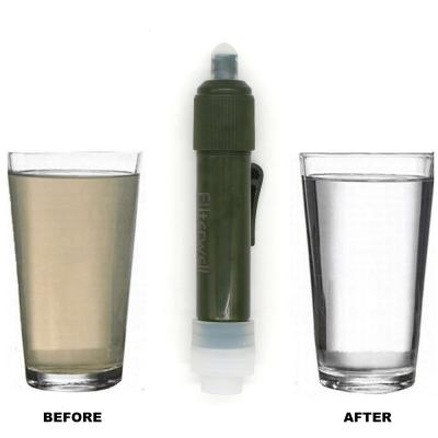 China Portable Water Filter Straw Water Purifier Outdoor Camping Survival Use Outdoor Rise Personal Travel Filter for sale