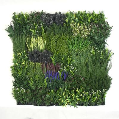 China Easily Assembled Special Designed UV Fireproof Artificial Green Grass Background Wall For Outdoor Decoration for sale