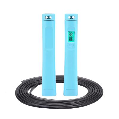 China Portable OEM Fashionable Exercise bearing sports Pvc digital jump rope with counter counting skipping rope Jump for sale