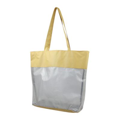 China Large Handled Transparent Shopping Clear Beach Bag For Summer for sale