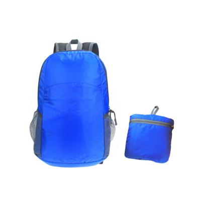 China Waterproof Lightweight Collapsible Folding Backpack With Zipper And Mesh Pocket for sale